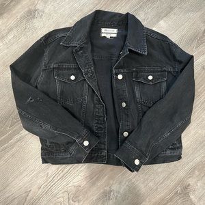 Madewell Black Boxy Crop